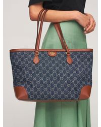 gucci denim tote