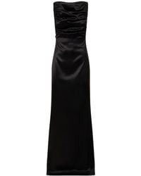 Christopher Esber - Palladium Side Slit Satin Maxi Dress - Lyst