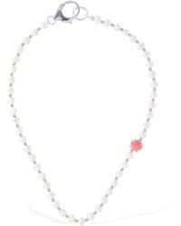 Hatton Labs Collar Con Cadena De Perlas Y Conchas - Multicolor