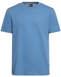 BOSS - T-shirt thompson in jersey di cotone / logo - Lyst