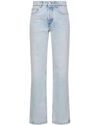 Ami Paris - Straight Mid Rise Cotton Jeans - Lyst