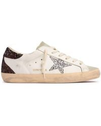 Golden Goose - 20Mm Super-Star Leather & Suede Sneakers - Lyst