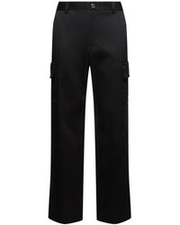 Versace - Cotton Gabardine Cargo Pants - Lyst