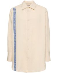 JW Anderson - Oversize Linen & Cotton Shirt - Lyst