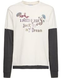 Bluemarble - Camiseta de algodón jersey con manga larga - Lyst