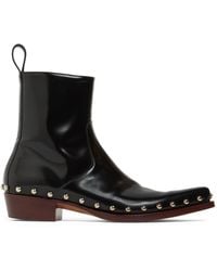 Bottega Veneta - Ripley Leather Ankle Boots - Lyst