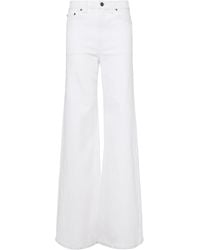 KHAITE - Donna Jeans Dritti Dane A Vita Alta - Lyst