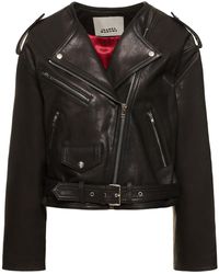 Isabel Marant - Audric Leather Biker Jacket - Lyst