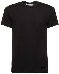 Comme des Garçons - T-shirt Aus Baumwolle Mit Logodruck - Lyst
