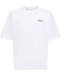 Off-White c/o Virgil Abloh - Off- Logo Cotton T-Shirt - Lyst