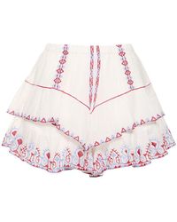 Isabel Marant - Jocadia Ruffled Cotton Mini Skirt - Lyst