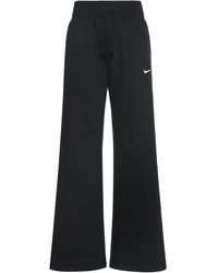 Nike Pantalones anchos de algodón - Negro