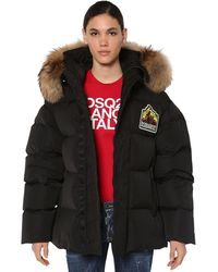 DSquared² Daunenjacke Aus Taft "mountain" - Schwarz