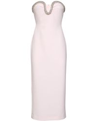Roland Mouret - Trägerloses Midikleid Aus Krepp - Lyst
