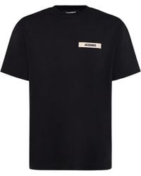 Jacquemus - Les Classiquesコレクション ブラック The Gros Grain Tシャツ - Lyst