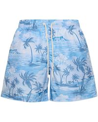 Palm Angels - Shorts mare sunset in techno - Lyst
