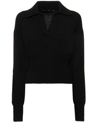 Proenza Schouler - Jeanne Cashmere Knit Crop Polo Sweater - Lyst
