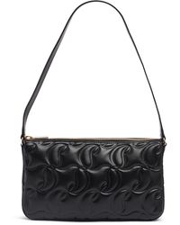 Christian Louboutin - Loubila Cl Embossed Leather Shoulder Bag - Lyst