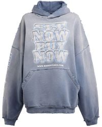 Balenciaga - Large Fit Cotton Hoodie - Lyst