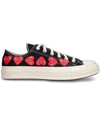COMME DES GARÇONS PLAY - Sneakers low top converse in tela - Lyst