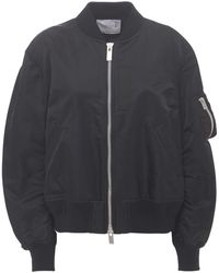 Sacai - Chaqueta Bomber De Nylon Con Cremallera - Lyst