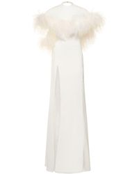 The Attico - Feather-trimmed Gown - Lyst