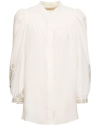 Weekend by Maxmara - Carnia Embroidered Linen Shirt - Lyst