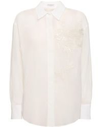 Brunello Cucinelli - Cotton Gauze Shirt - Lyst