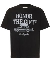 Honor The Gift - 3er-pack Bedruckte T-shirts Aus Baumwolljersey - Lyst