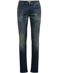 Alexander McQueen - Stonewashed Cotton Denim Jeans - Lyst