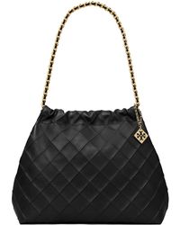 Tory Burch - Fleming Soft Drawstring Hobo Bag - Lyst