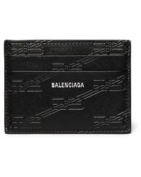 Balenciaga - Bb Monogram Embossed Card Holder - Lyst