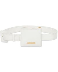 Jacquemus La Ceinture Carree Leather Belt - White