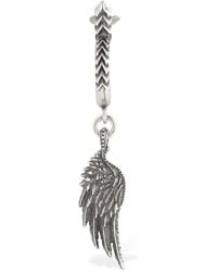 Emanuele Bicocchi Pendiente Individual Con Colgante - Metálico