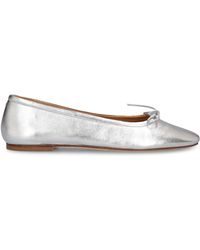 Aeyde - 10mm Delfina Laminated Leather Flats - Lyst