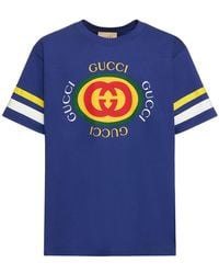 Gucci - T-Shirt aus Baumwolljersey - Lyst