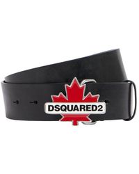 DSquared² - D2 Leaf Black Belt - Lyst