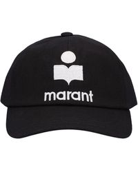 Isabel Marant - Cappello baseball in cotone con logo ricamato - Lyst