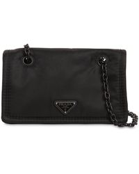 Prada Umhängetasche Aus Nylon - Schwarz