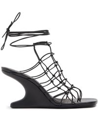 Rick Owens - 80mm Web Cantilever Leather Sandals - Lyst