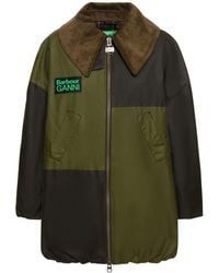 Barbour - Bomber x ganni in cotone - Lyst