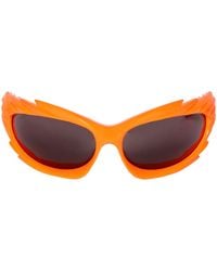 Balenciaga - 0255S Spike Rectangle Acetate Sunglasses - Lyst