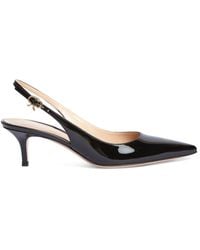 Gianvito Rossi - 55Mm Ribbon Patent Leather Pumps - Lyst