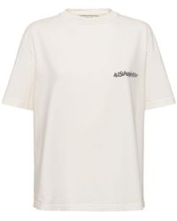 Alessandra Rich - T-shirt à manches courtes en jersey imprimé - Lyst