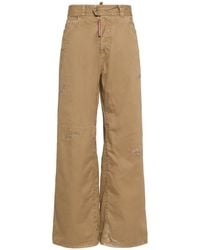 DSquared² - Weite Hose Aus Baumwolltwill "9 To 5" - Lyst