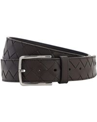 Bottega Veneta - 3.5cm New Intreccio Buckle Leather Belt - Lyst