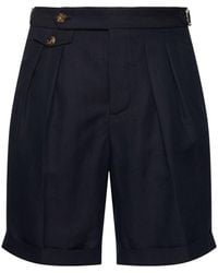 Brunello Cucinelli - Hombre Shorts De Algodón Y Lino - Lyst