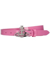 Vivienne Westwood - Small Orb Leather Buckle Belt - Lyst