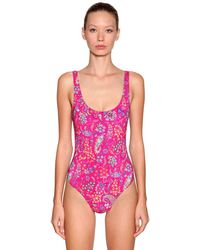 Etro Costume Intero In Lycra - Viola