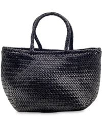 Dragon Diffusion - Grace Small Woven Leather Basket Bag - Lyst